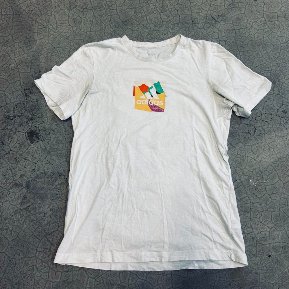 White Adidas Tee